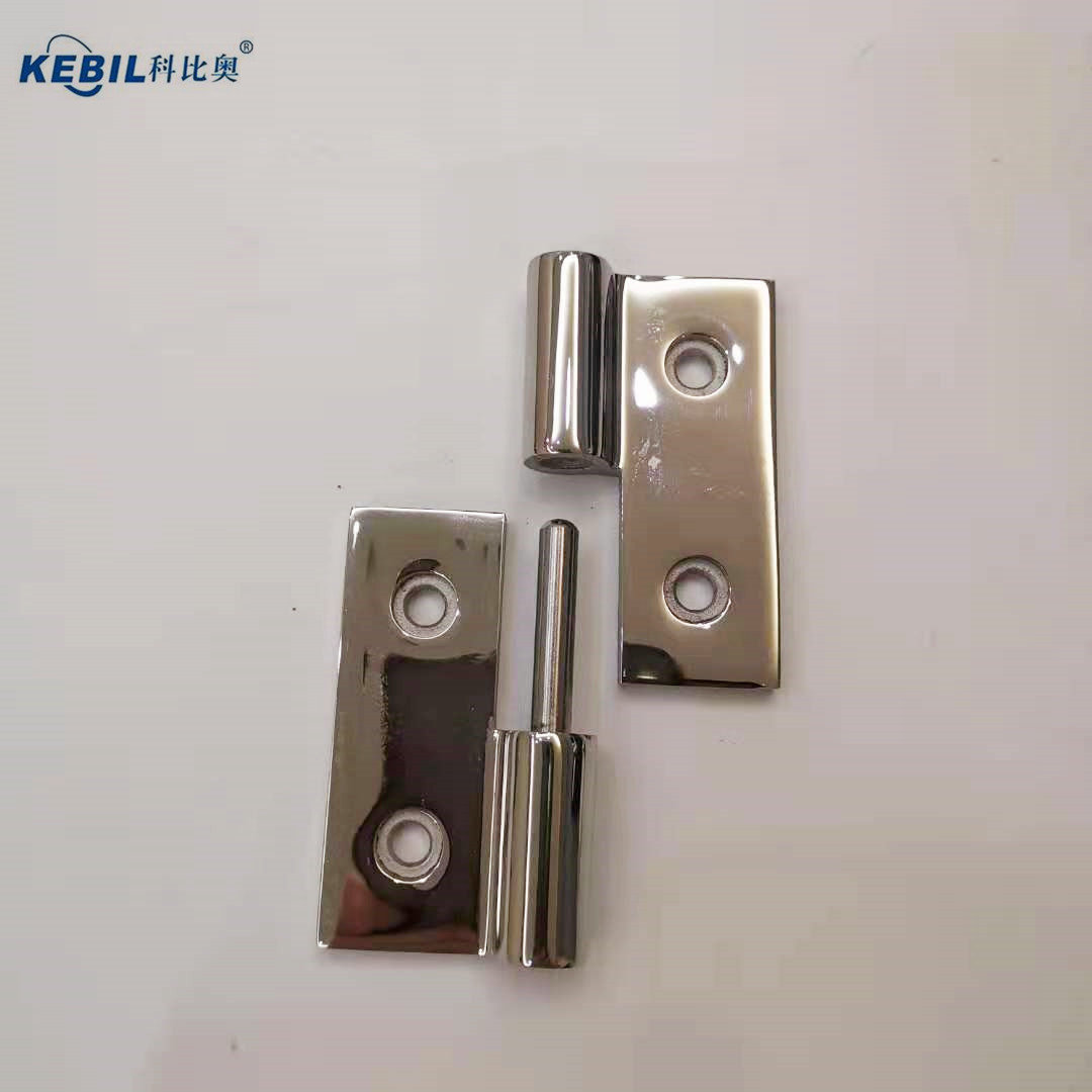 Bisagras de puerta pesada en acero inoxidable.