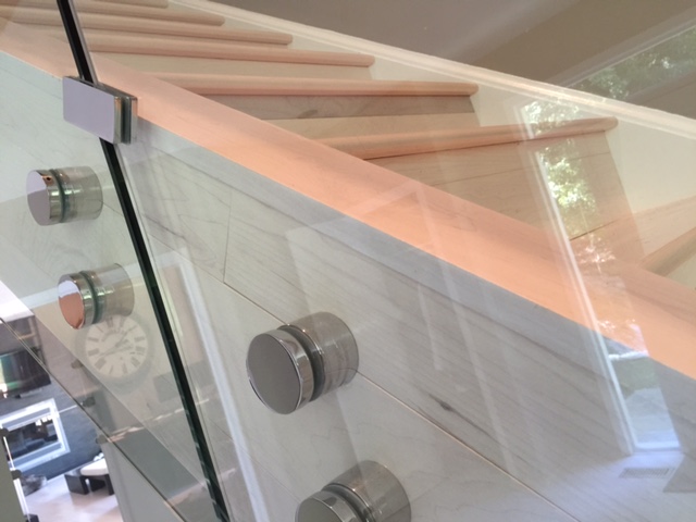 Hohen Grad Legierung 316 Edelstahl Glas Schiene Patt in Durchmesser 50mm mit Sockel, GAP und Montage Stud