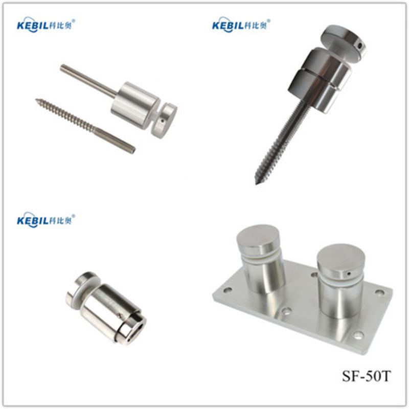 High Quality Stainless Steel Glass Railing Standoff Wall Mounted Wooden Mounted for Stair Railing Balcony Railing