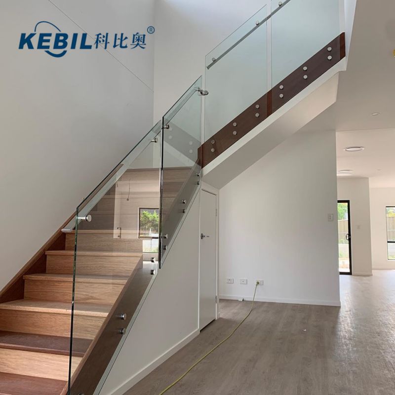 Hochwertiges Edelstahlglasgeländer Abstandshalter Wandmontage Holzmontage für Treppengeländer Balkongeländer