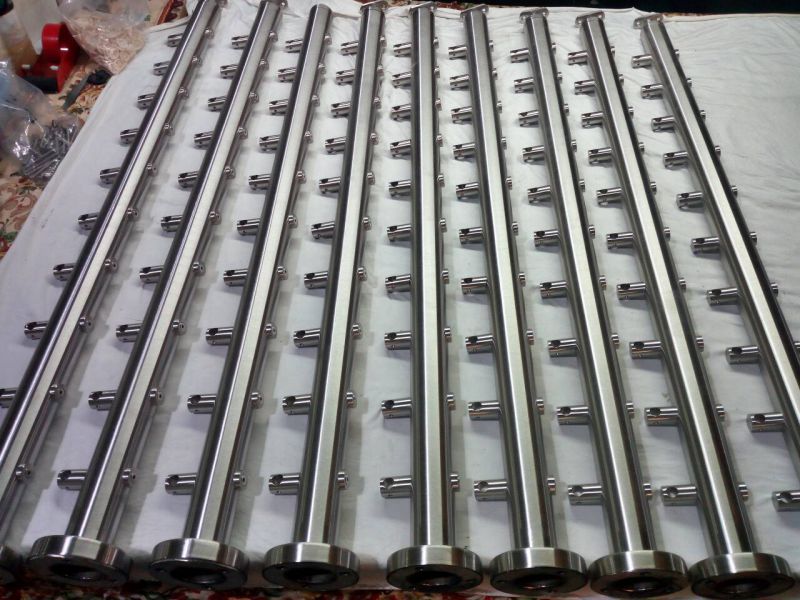 High quality stainless steel crossbar balustrade post for stair railing balcony railing