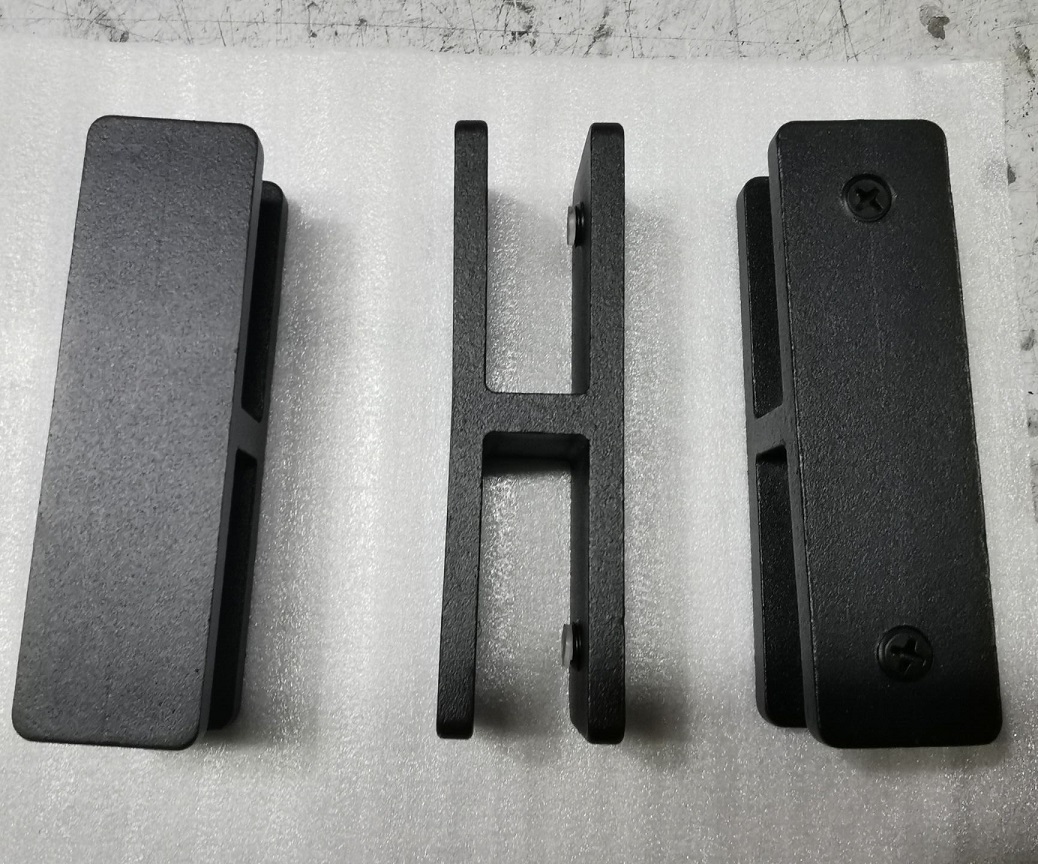 Hot Sale Chrome or Black Double Side Fix Balcony Railing Stainless Steel 180 Degree Glass Clamp