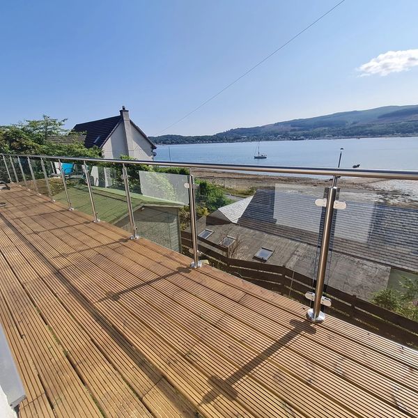 Venta caliente de acero inoxidable de acero inoxidable 316 Barandilla de barandilla de vidrio