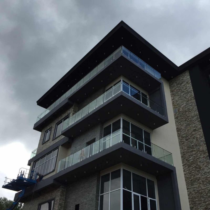 Marine-grau 2205 Spigot de vidro material para trilhos de vidro sem moldura usado no ambiente do mar