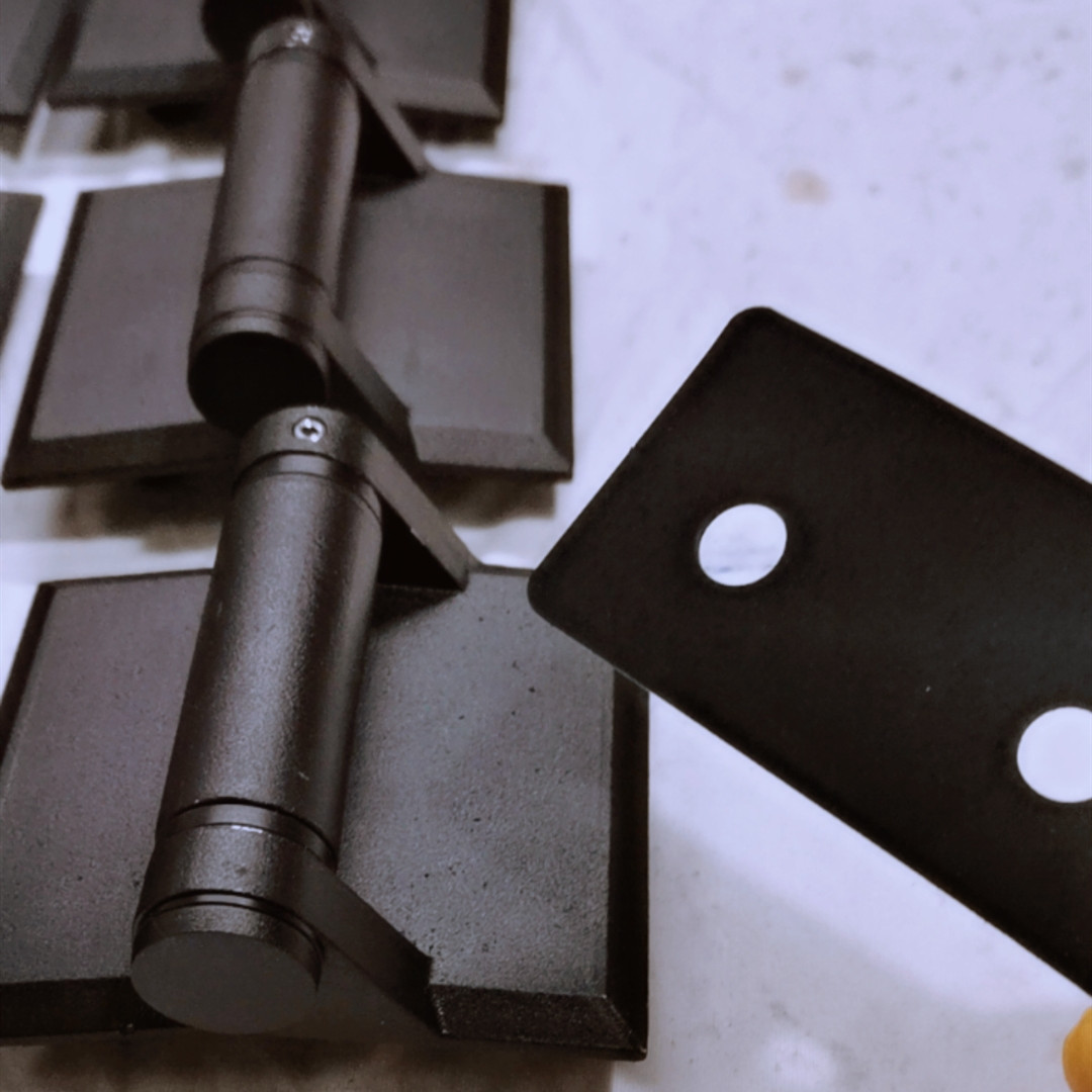 Matt black stainless steel glass door hinge for swimming pool fence