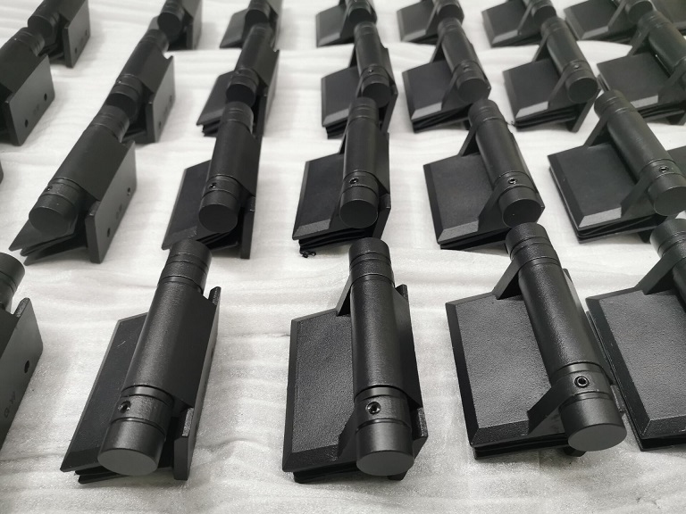 Matte Black Pool Fencing Glass Door Self Closing Heavy Duty Wall to Glass Hinge