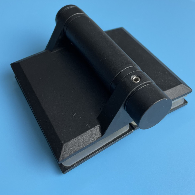 Matte Black Powder Coating Glass to Glass Hinge