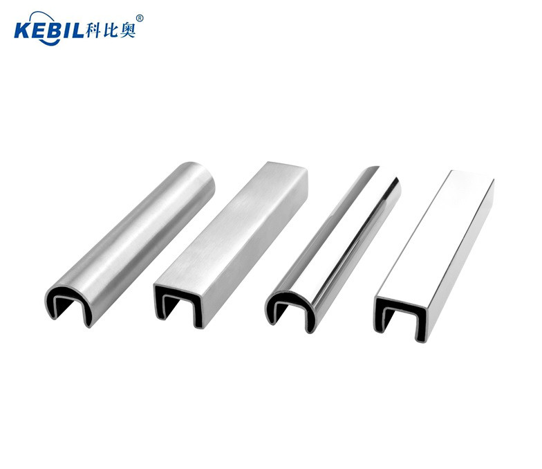 Modern Home Glass Balustrade Design Square Spigot Glass Railing With Square Top Handrail