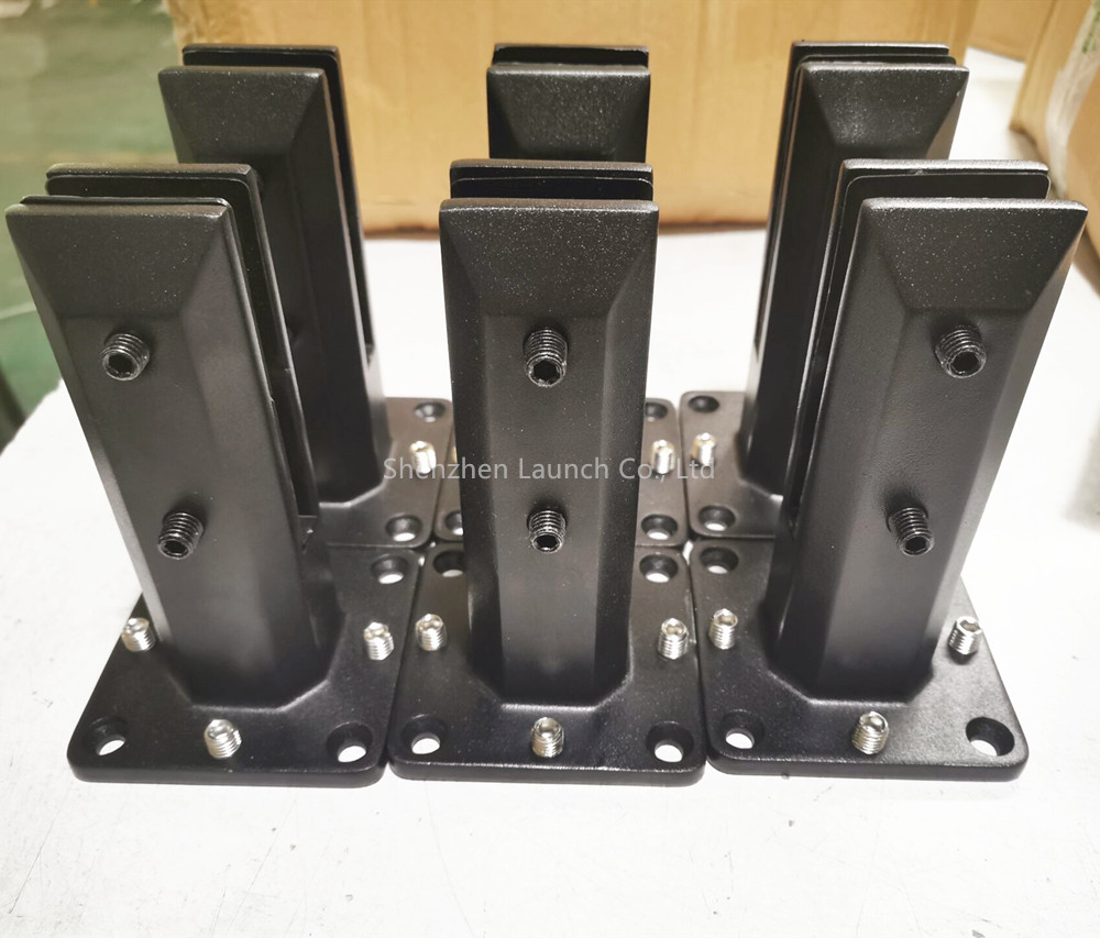 Modern square design matte black glass spigot