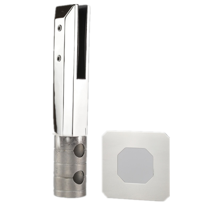 Spigot plat en panneau avec trous Système de garde-corps en verre sans cadre