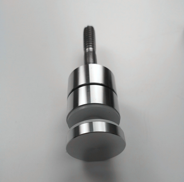Point Fixed Adjustable Matte Black Glass Rail Fittings Standoff Base and Cap