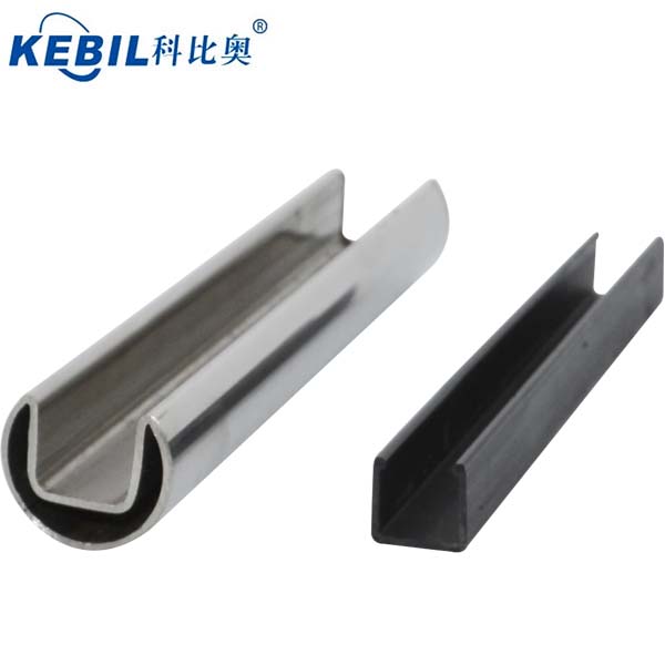 Round 25.4mm slot rail tube or mini slot handrail pipe