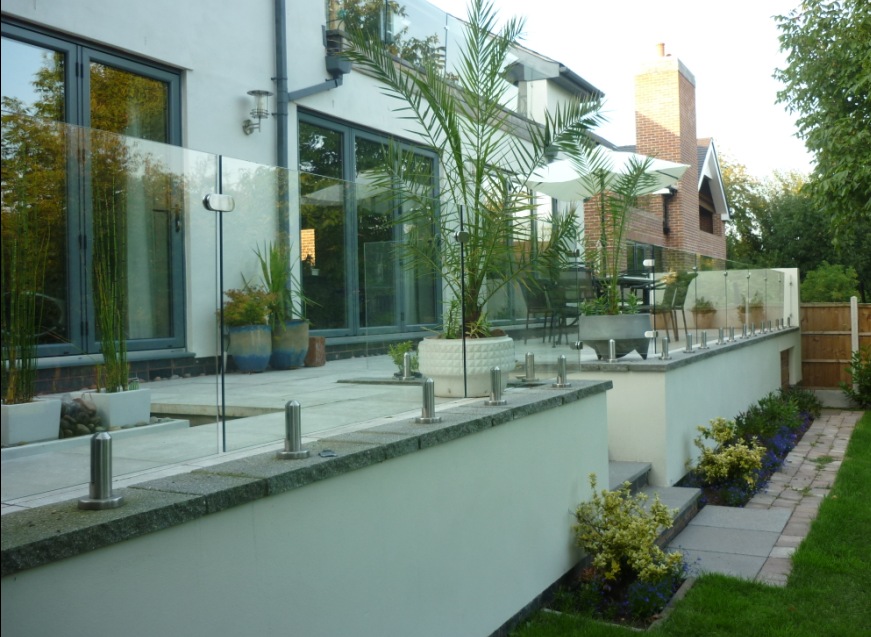 Round base plate spigot RBM-2 for stainless steel glass balustrade