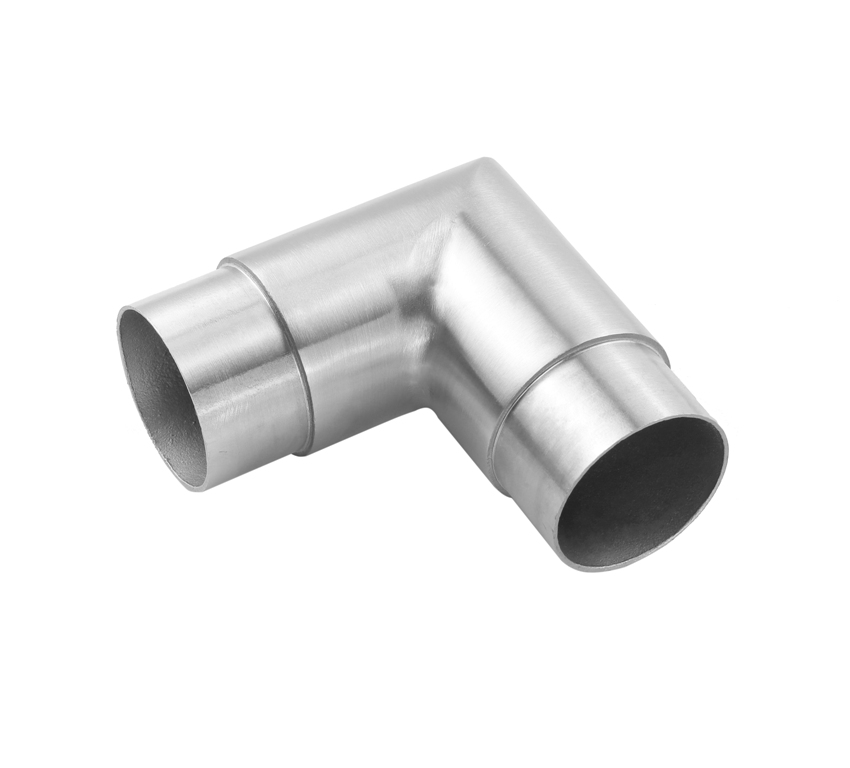 SS304 / 316 connettore angolare tubo inox a 90 gradi Casting 42.4mm 50.8mm