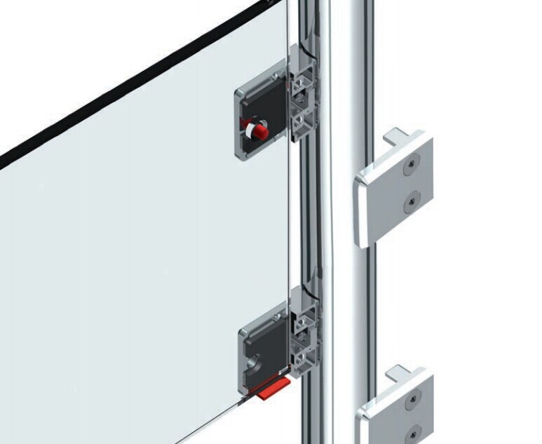 Square glass clamp with round bottom G102R