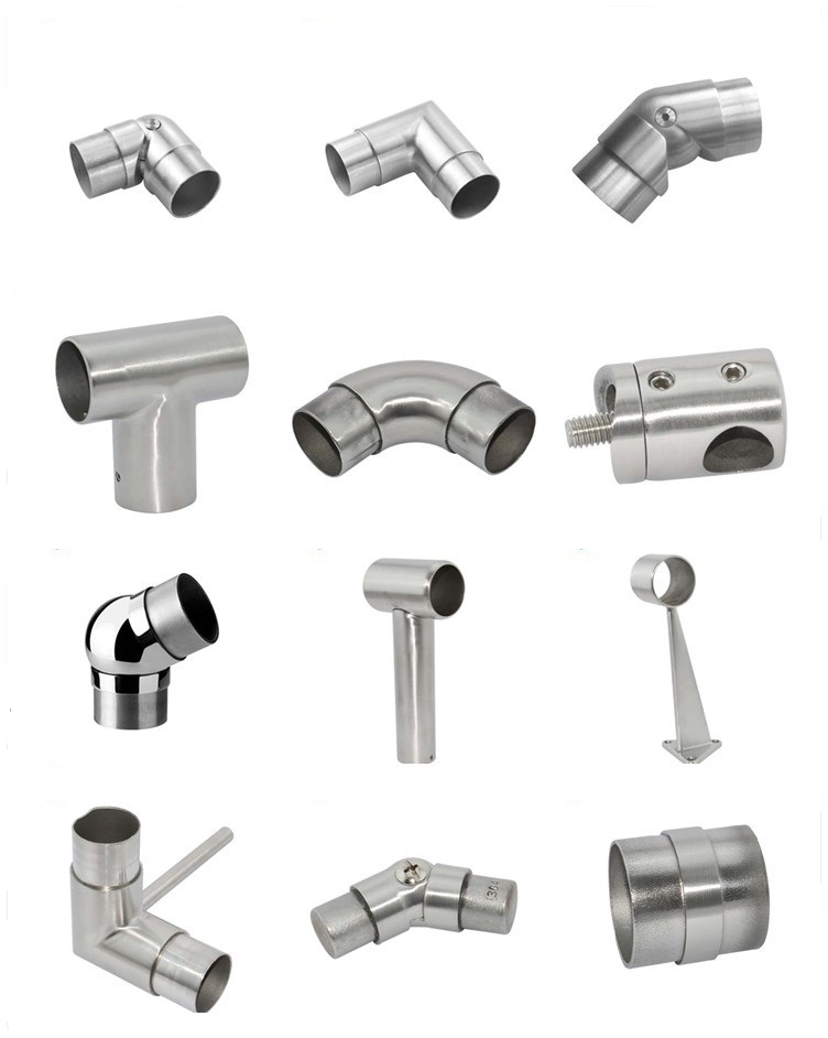 Square tube connector for 51*51*3.2mm 2"*2"*0.125” tube with screw holes