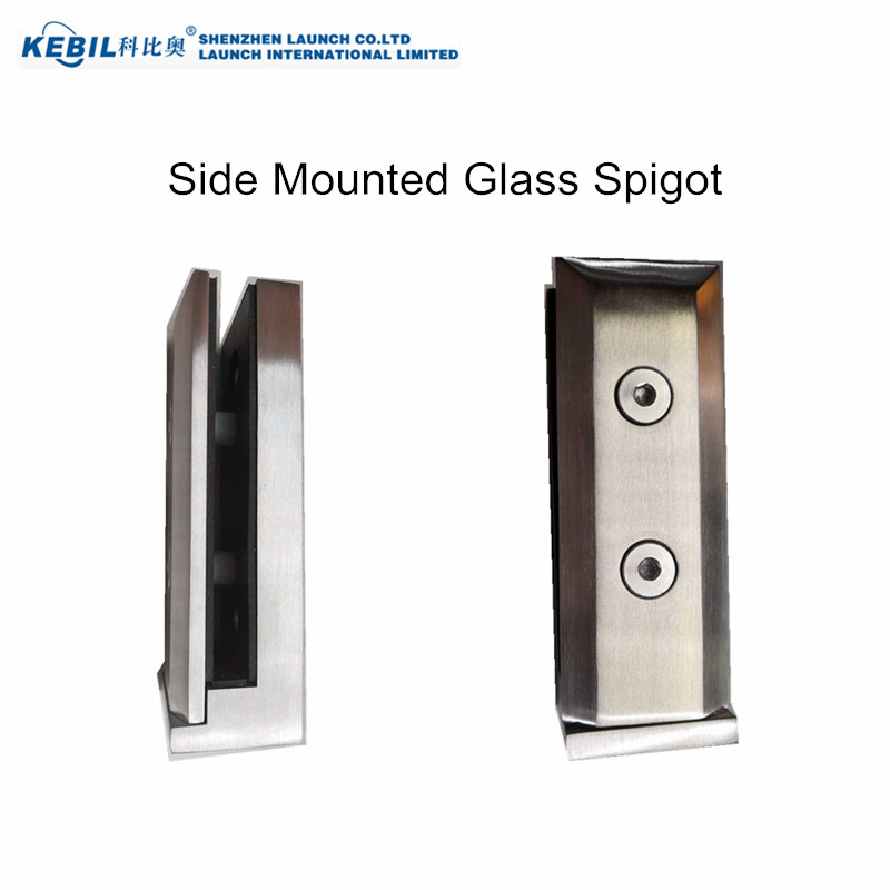 Stainless Steel 2205 Side Mount Smart Spigot for 1/2" Swimming Pool Glass Railing