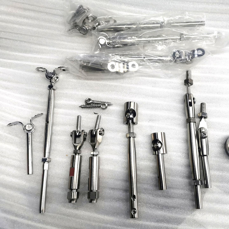 Stainless Steel 316 Cable Railing hardware swage cable tensioner