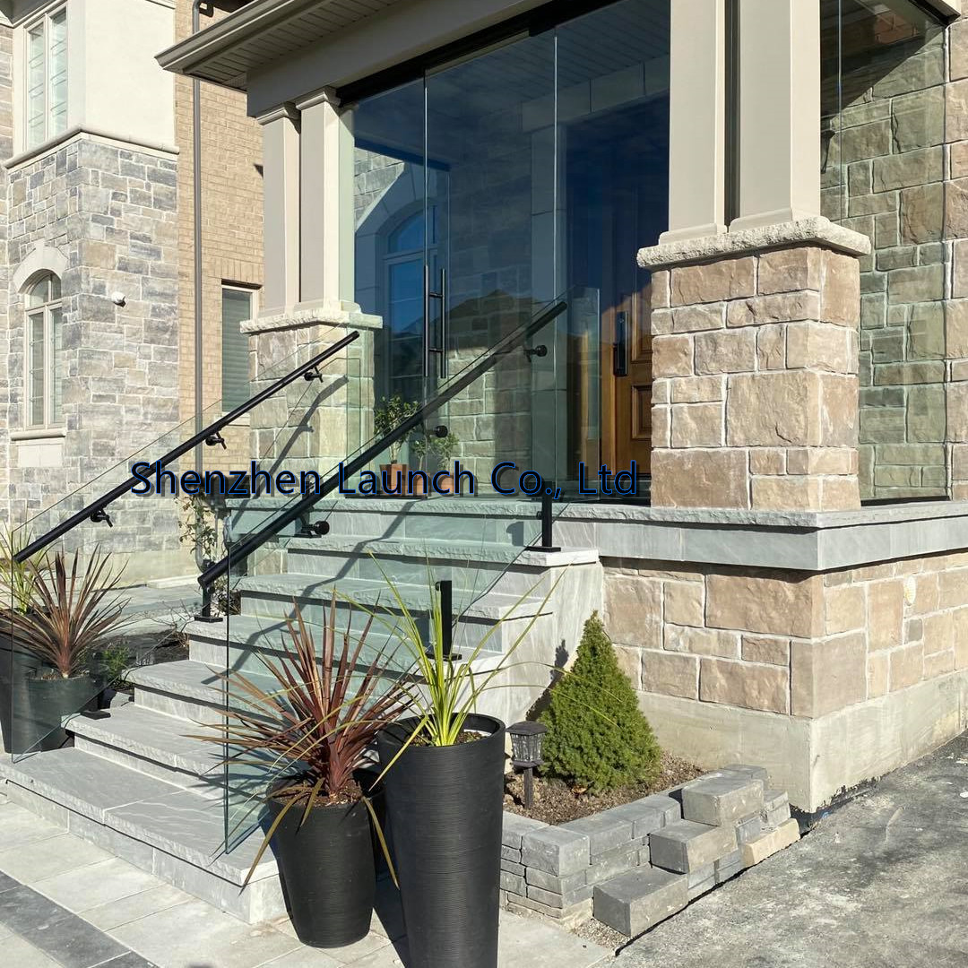 Stainless Steel Glass to Round Handrail Bracket