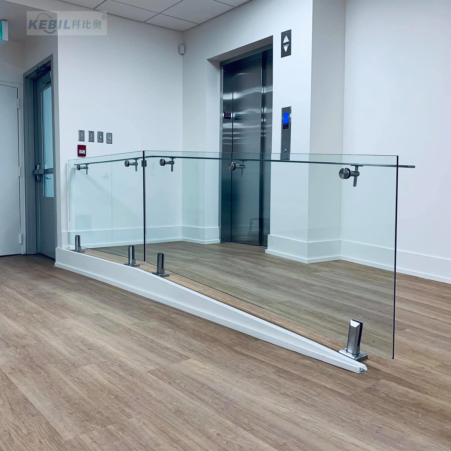 Edelstahl-Handlaufhalterung Glasgeländer Treppengeländer-Handlaufhalterung