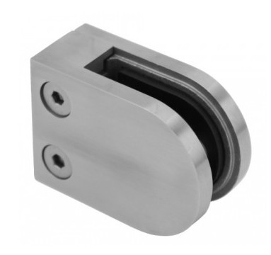 الفولاذ المقاوم للصدأ جولة كبيرة المشبك الزجاج لسطح مسطح