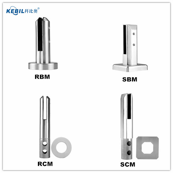 Stainless Steel Railing Decoration Adjustable Glass Clamp Spigot