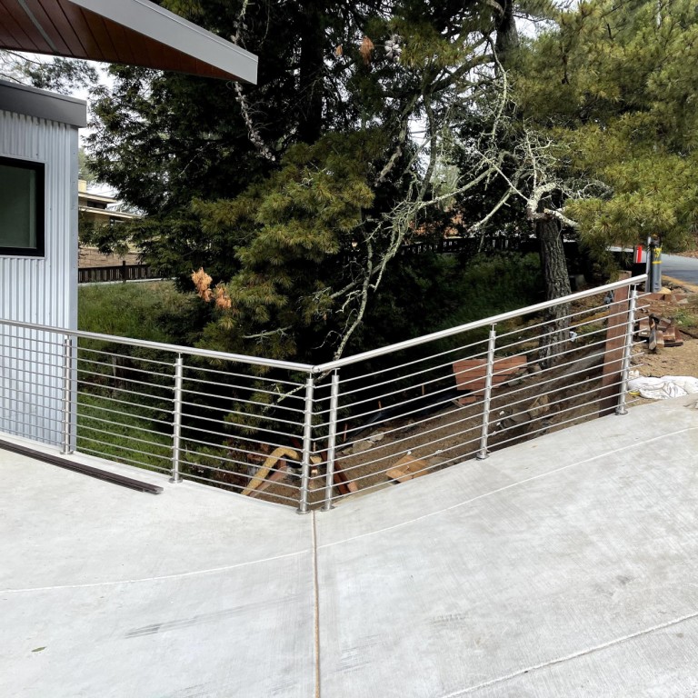 Sistema di ringhiera trasversale a rote in acciaio inossidabile