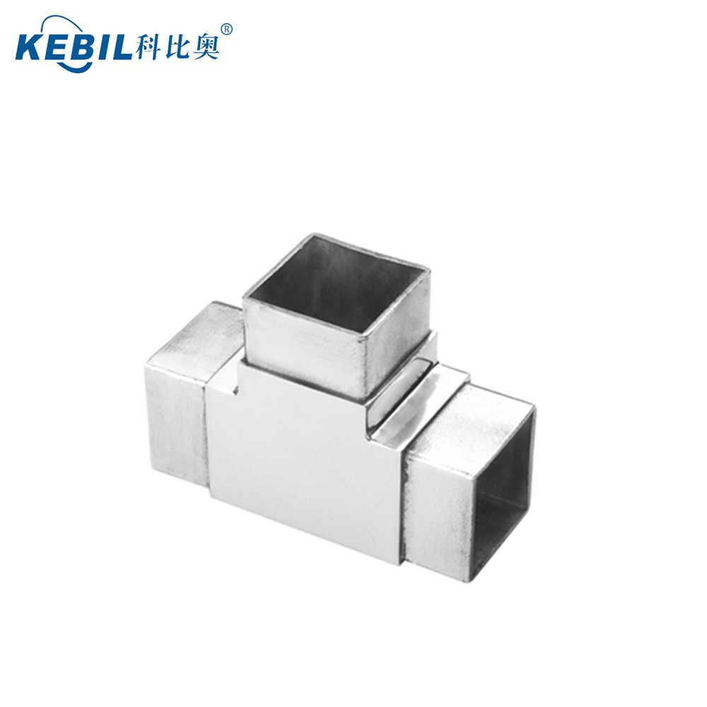 Stainless Steel Square 3-way Square Tube Connector
