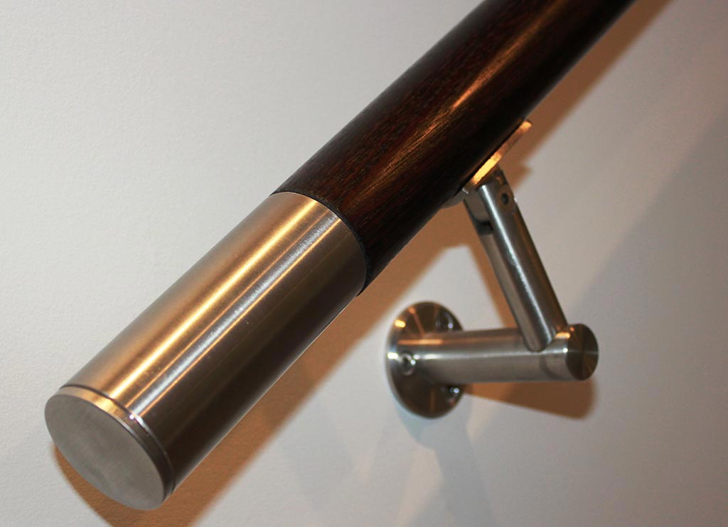 Suporte de corrimão montado na parede de aço inoxidável