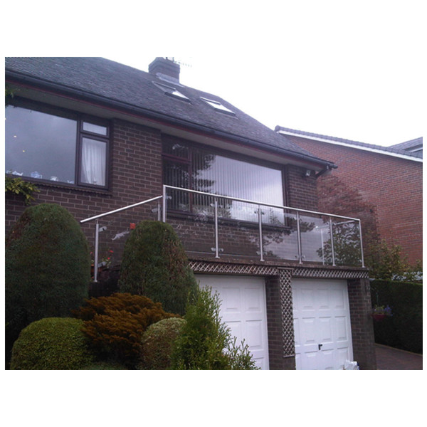 Stal nierdzewna 1/2 "szkło balustrada balkonu po producenta porcelany