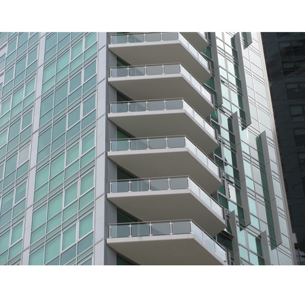 Stainless steel 1/2" glass balustrade post for balcony china manufacturer