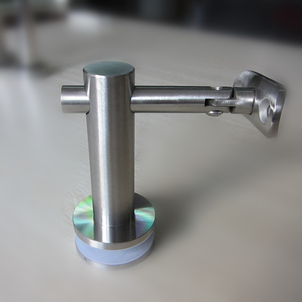 Ruostumaton teräs 1/2 "lasin Round Top kaide kiinnike rappu Kiinan tehdas P707