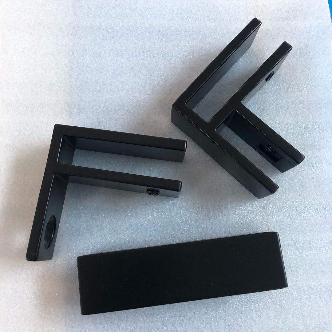 Stainless steel 180 degree glass clip for frameless glass railing