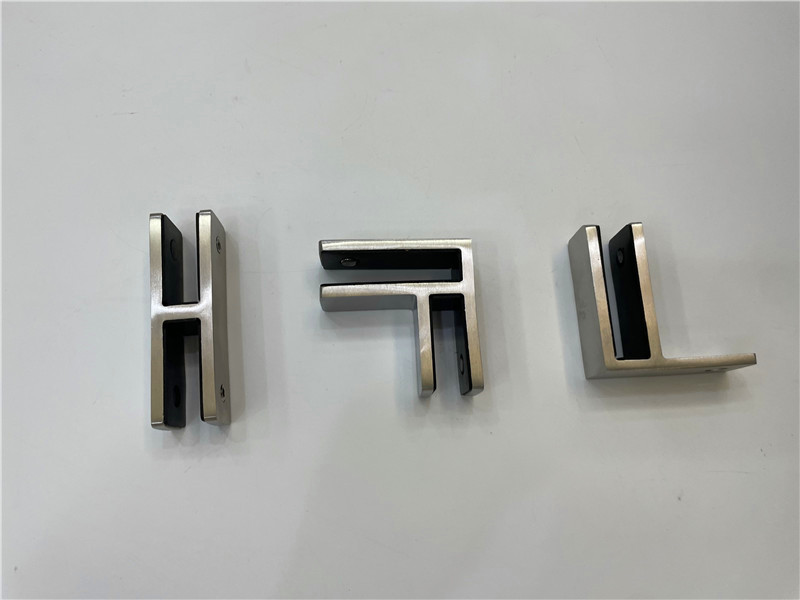 Stainless steel 180 degree glass clip for frameless glass railing