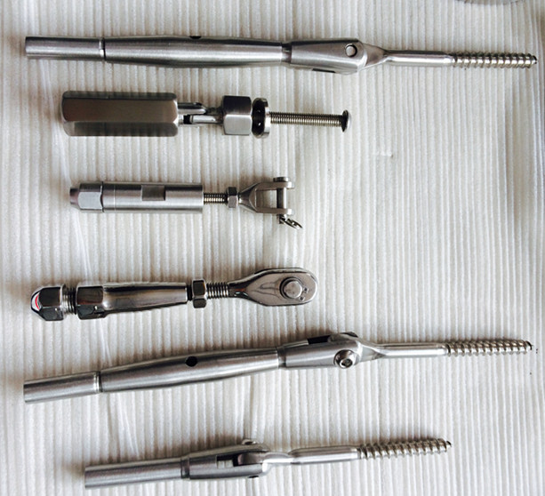 Accessories for railings / tensioners / ropes in stainless steel for 3-4mm T801
