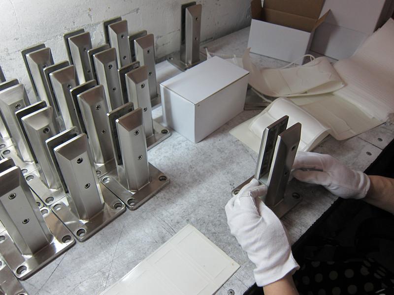 Stainless steel glass spigot or square with base cover glass spigot