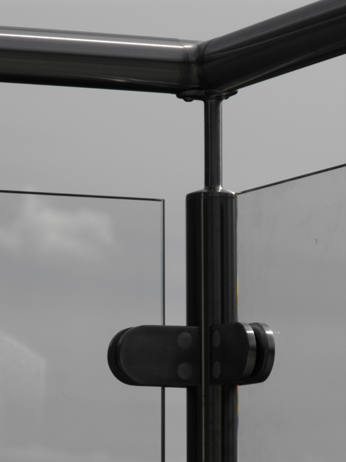 Stainless steel post for glass railing project