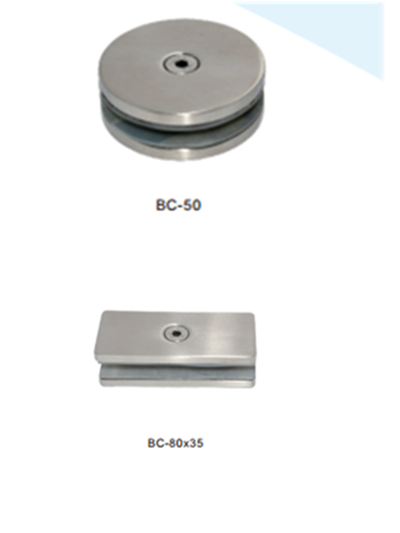 Stainless steel round square glass clamps ISO9001 2008