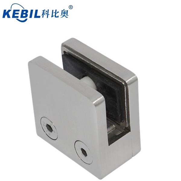 Roestvrij stalen trapleuning D vorm glas klem voor 8-12 mm dikte glazen paneel