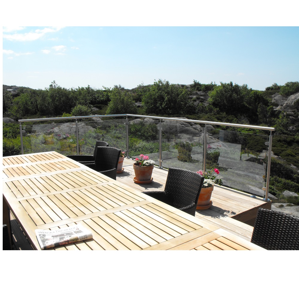 Garde-corps de pont en verre de plexiglas avec le prix bon marché