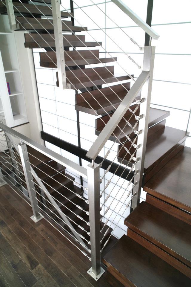 Drahtseil Geländer Hardware Kabelverschraubung T803 für 3-5mm Kabel für Treppenhaus modernes Design