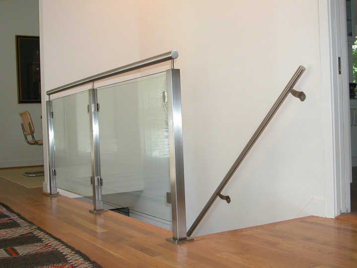 balustrade vierkante paal glazen balustrade