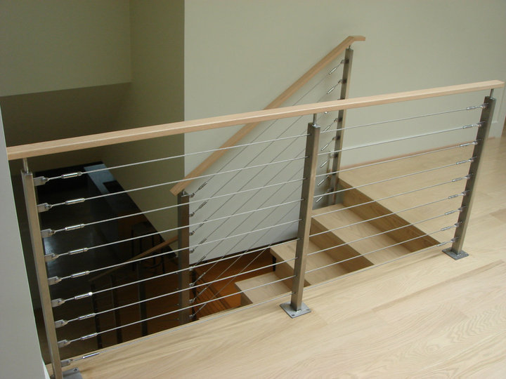 cable balustrade post for balcony design