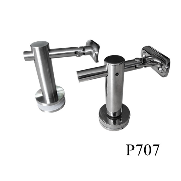 china suporte de corrimão de vidro de aço inoxidável para varanda P707