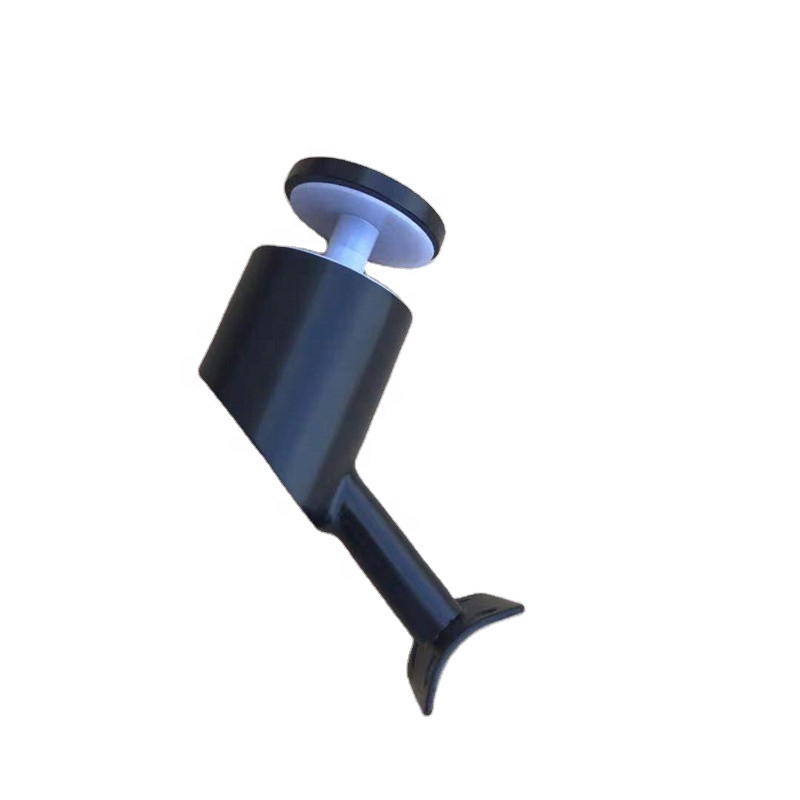 custom design Matte Black Glass Mount Handrail Bracket Holders