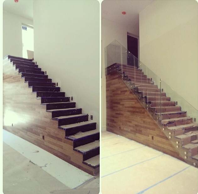 sistema de vidrio sin marco con fijación enfrentamiento acero inoxidable