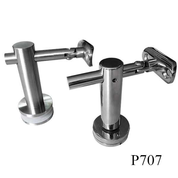 verre support de fixation de rail en acier inoxydable 316 pour les rampes d'escalier