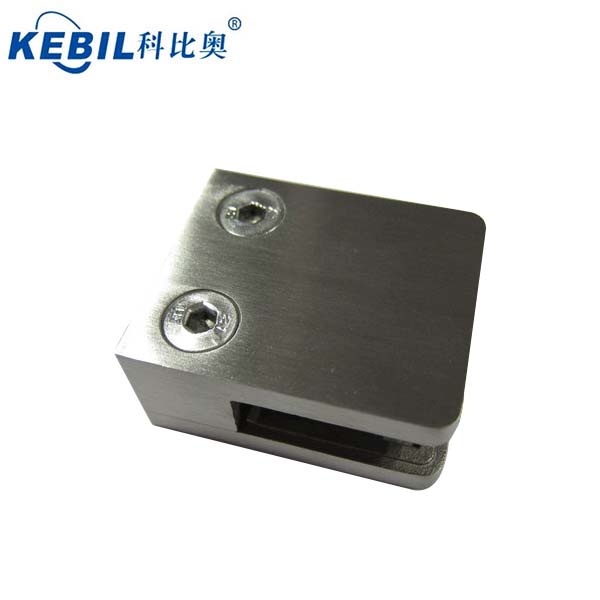 glass railing fitting stainless steel square type glass balcony clamp for fix