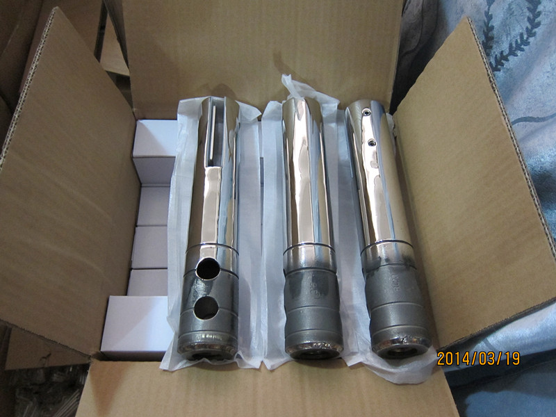 glass spigot round core drilled model for pool fence and balcony railing