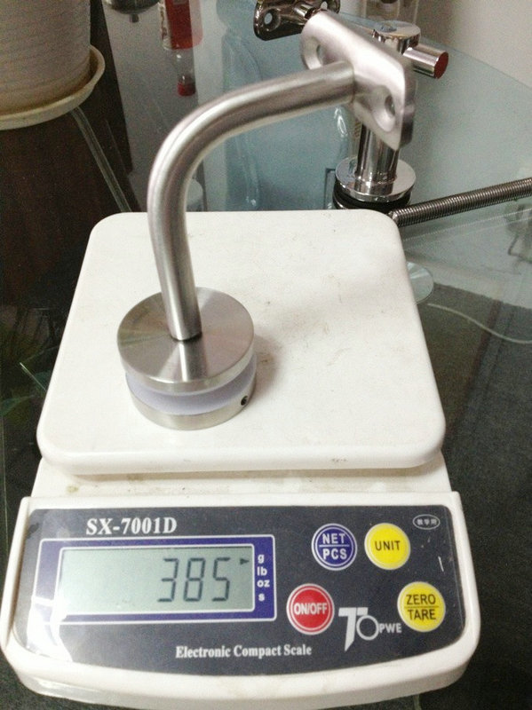 الزجاج حالة درج جدار الفولاذ المقاوم للصدأ الدرابزين شنت قوس